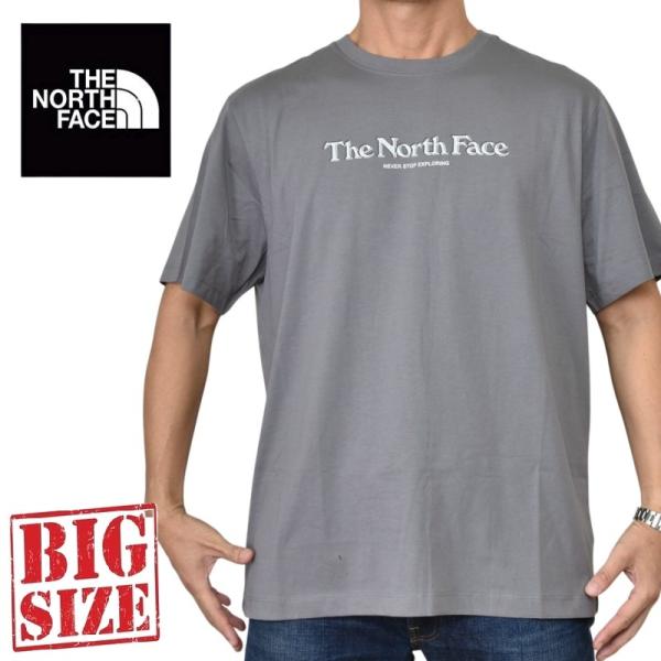 大きいサイズ メンズ ノースフェイス THE NORTH FACE 半袖 Ｔシャツ プリント USAモデル LOWERCASE REG SS TEE XL XXL XXXL