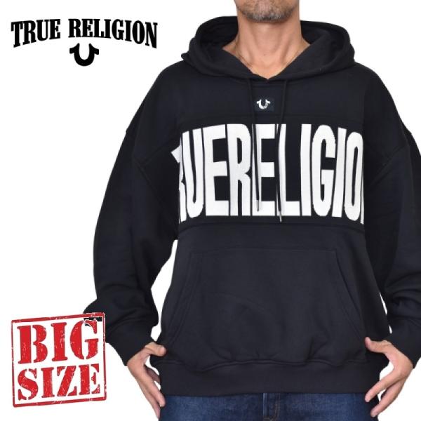 TRUEReligionトゥルーレリジョンパーカー TRUE RELIGION（トゥルーレリジョン） 大きいサイズ メンズ KNIT LOGO