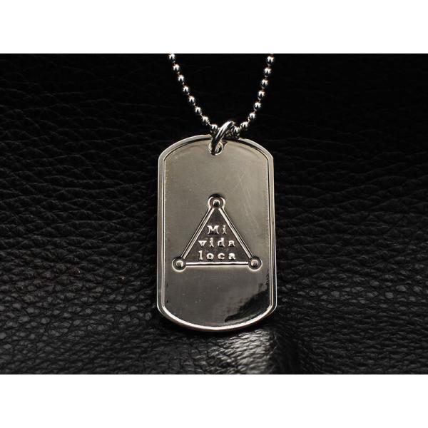 【納期2週間】裏面刻印可能 DEFiプレミアムドッグタグネックレス TATTOOシリーズ Mi vida loca シルバー925を贅沢に使用 高級感