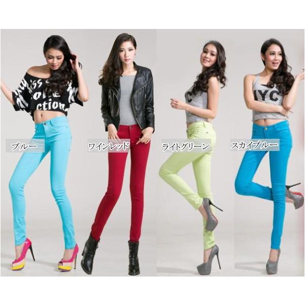 スキニー パンツ 白 パンツ 透けない 美脚 カラースキニー ボトムス ストレッチ パギンス 無地 レギンス レディース Buyee Buyee Japanese Proxy Service Buy From Japan Bot Online