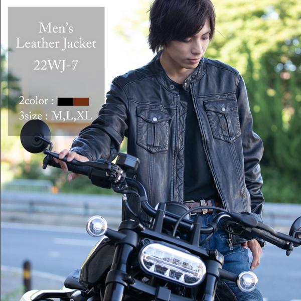 DEGNER レザージャケット メンズ デグナー 22WJ-7 革ジャン 秋冬 DEGNER レザージャケット メンズ デグナー 22WJ-7 革ジャン 秋冬