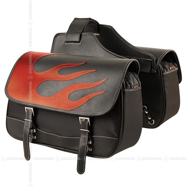 DEGNER（デグナー） ナイロンサドルバッグ ファイア/NYLON SADDLEBAG 