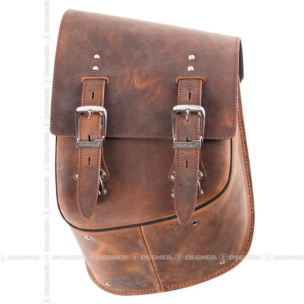 DEGNER（デグナー） レザーリジッドバッグ LEATHER RIGID BAG ブラウン