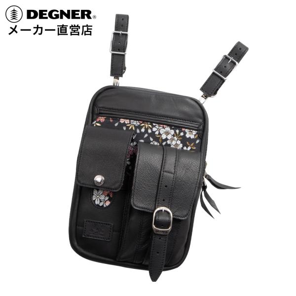 DEGNER デグナー 和柄 レザーホルスターバッグ W-121K 京桜 DEGNER デグナー 和柄 レザーホルスターバッグ W-121K 京桜