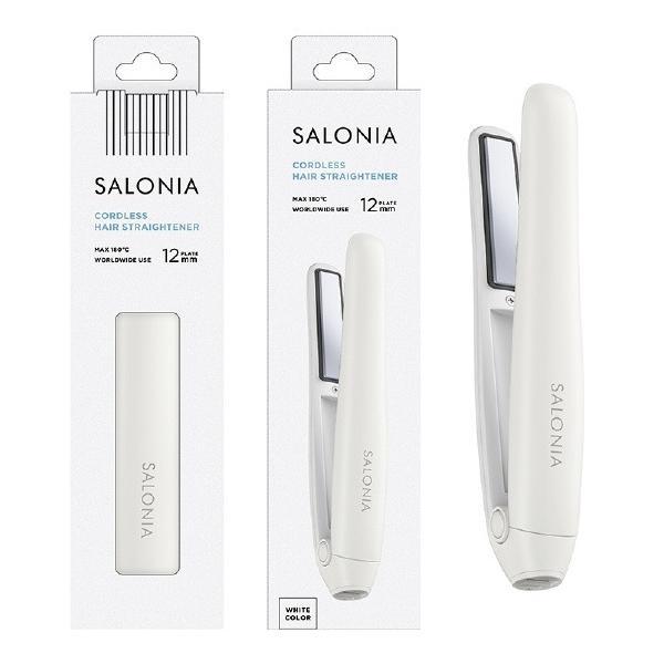 ヘアケア用品　サロニア　テスコム SALONIA（サロニア） コードレス ストレートヘアアイロン 12mm