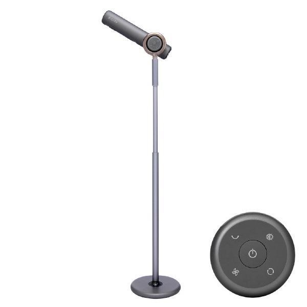 美品 24年製　BISARA ビサラ BSR002GY グレー QUADS（クワッズ） ハンズフリースタンドヘアドライヤー BISARA BSR002