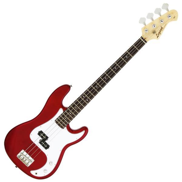 Legend LPB-Z CA キャンディアップルレッド レジェンド プレシジョンベース (クリップチューナー・ピックx2・ストラップ・ソフトケース付属) (納期目安1-2週間)