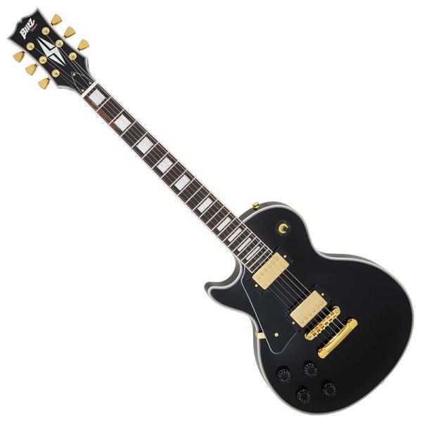Blitz by Aria BLP-CST LH BK (Black) エレキギター レフトハンドモデル ※クリップチューナー・ピック×2・ストラップ・ソフトケース付属