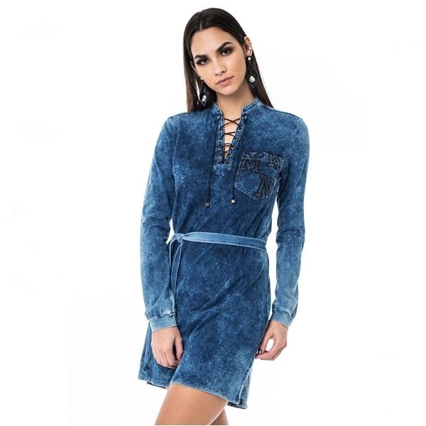 ワンピース インポート ブラジル製 即納 海外ファッション 直輸入 デニム 膝上 ミニ 長袖 おしゃれ Mo ブラジルセレクトショップ Del Sol 通販 Yahoo ショッピング