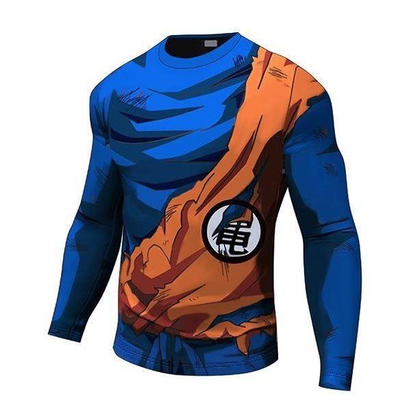 【型番：UDW-281】ドラゴンボール 格闘技 インナー 筋トレ 長袖  ロングＴシャツ アンダーウエア　各size
