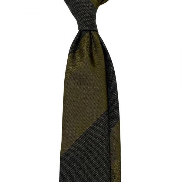 Atto Vannucciアットヴァンヌッチ ネクタイ ストライプ緑グリーン19