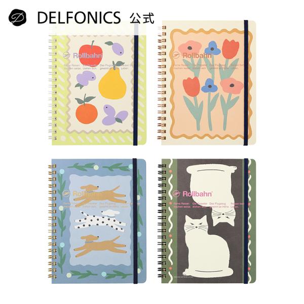 ※1回のご注文につき、12点まで購入可能です素材 　：紙生産国 ：日本サイズ ：横143×縦182×厚み15mm仕様 　：140ページ/5mm方眼/切離しミシン目付き/PPポケット5枚付き・絵具で描いたようなフルーツ、フラワー、イヌ、ネコの...