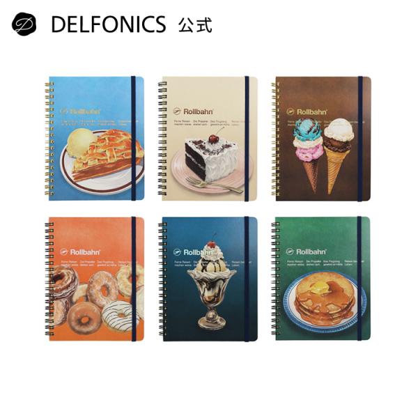 素材 　：紙生産国 ：日本サイズ ：横143×縦182×厚み15mm仕様 　：140ページ/5mm方眼/切離しミシン目付き/PPポケット5枚付き・アメリカンスイーツを重厚感あるタッチで描いたロルバーン ポケット付メモ（Lサイズ）・1960年...