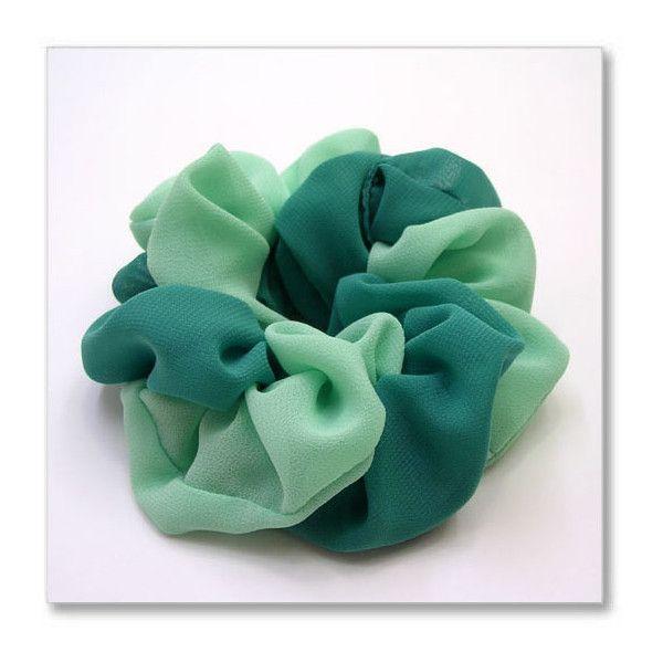 クロネコゆうパケット可 ヘアーアクセサリー シュシュ シフォンダブル