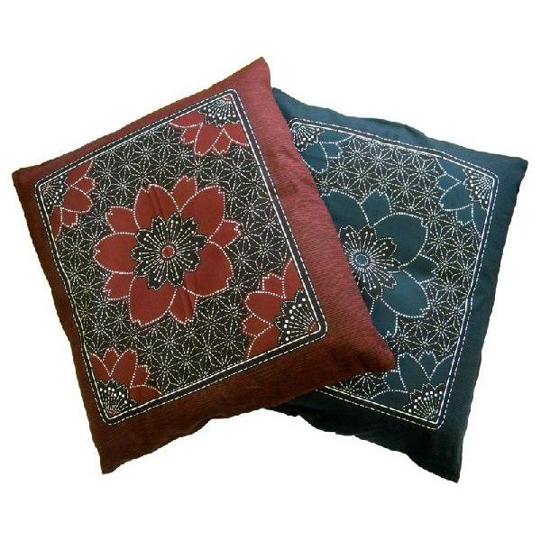 座布団カバー 銘仙判 花柄 5枚セット 綿100％ 日本製 : デライトベース