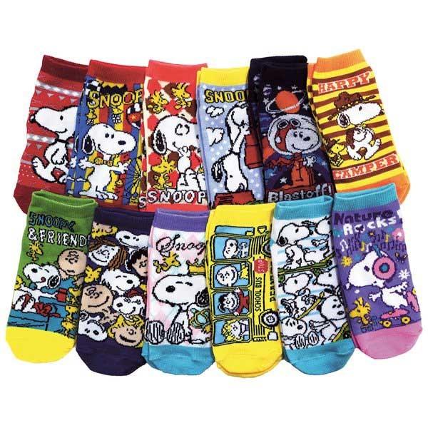 スヌーピー Kids靴下 12足1セット Y E デライトベース 通販 Yahoo ショッピング