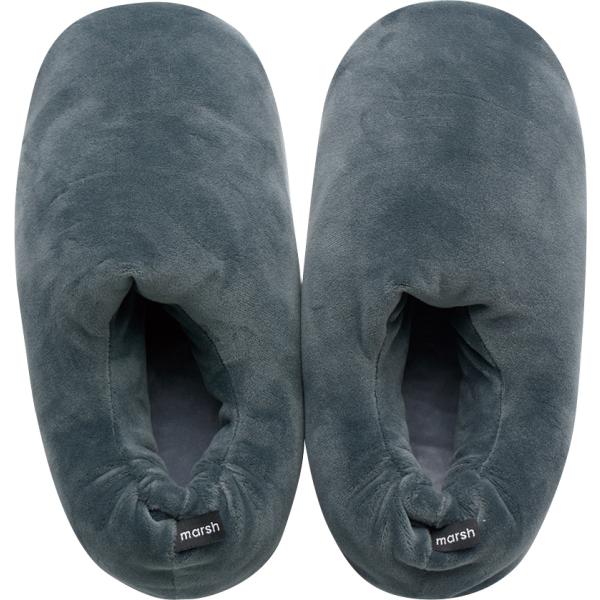 ルームシューズ 暖かい おしゃれ もこもこ 23.0-24.5 MARSH CHARCOAL GRAY レディース A378