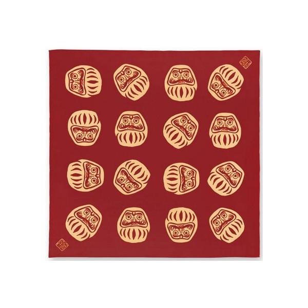 kenema大風呂敷七転八起 赤二四巾（にしはば）と呼ばれる約90cm角の大風呂敷です。たくさん包めてカバンにも出来るサイズです。素材：綿100%日本製サイズ：綿大（90x90cm)箱なしこちらの商品は、生地の両端部分にピンホールと呼ばれる...