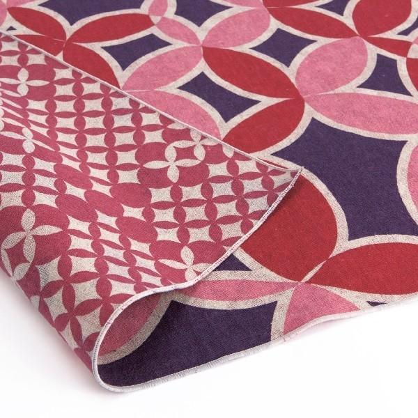 「新しい」と「古（いにしえ）」相反する言葉の組み合わせ。古より伝えられてきた文様に現代の風を吹き込んだ『新しい伝統柄ふろしき』です。何世代にもわたり大切に使い続けられている北欧の麻布をモチーフにまるで10年使ったような柔らかい風合いを表現し...