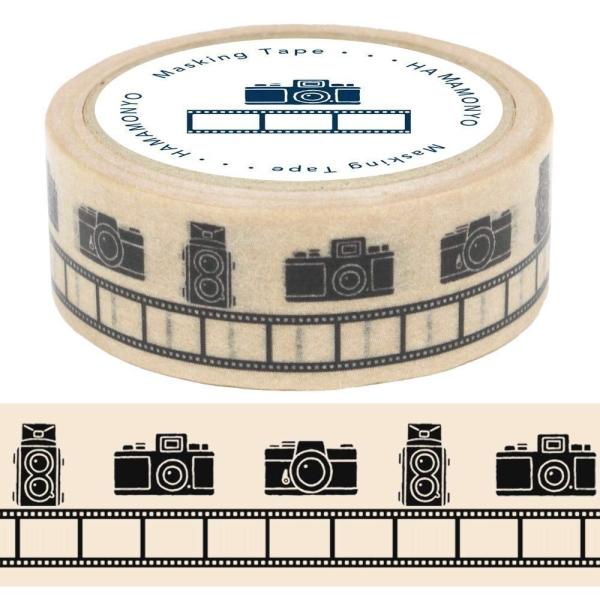 マスキングテープ 濱文様 カメラ 紙テープ マステ 紙テープ 和紙テープ 15mm x 5m :4947109474775t:delight 通販  