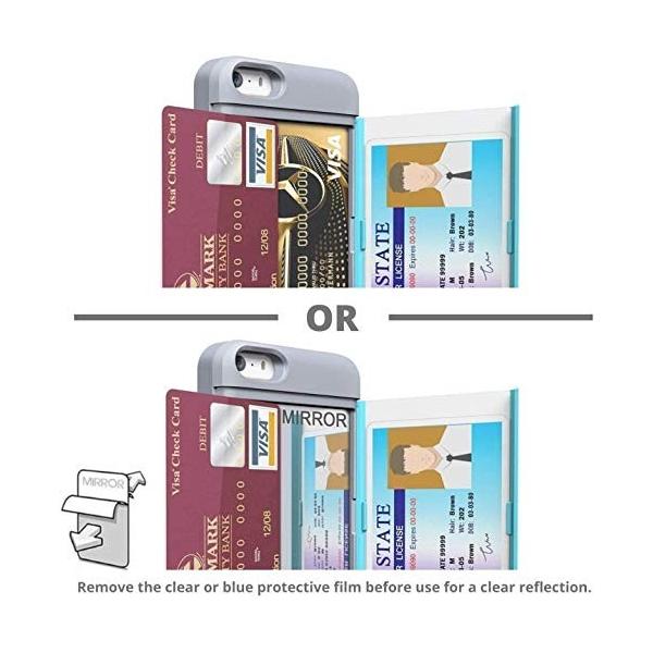 Toru Cx Pro Iphoneseケース カード 収納背面 3枚 Ic アイフォン Suica Se 5s カバ 情熱セール ミラー付き カード 入れ