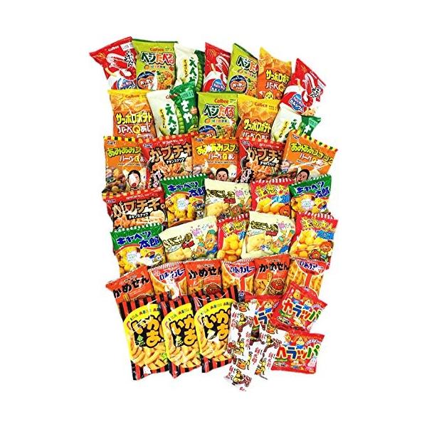 カルビー 人気駄菓子が入りました ちょっと豪華に お菓子 駄菓子 激安挑戦中 スナック系詰め合わせ42袋セット
