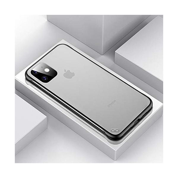 Grotech Iphone 11 ケース耐衝撃 アイフォン ケース スマホケース スーパーsale セール期間限定 枠なし 研磨面 携帯カバー 半透明 薄型