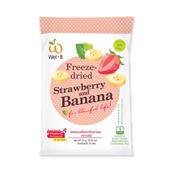ｗｅｌ ｂバナナ ストロベリー 16g X6個 Indicare Co In