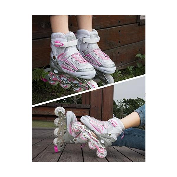 子供用 インラインスケート キッズ ローラースケート ジュニア 女の子 男の子 サイズ調 Skate Inline 向け 結婚祝い 初心者