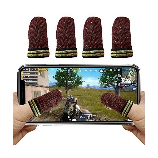 荒野行動 Pubg Mobile スマホゲーム 指サック Aksblay 指紋amp 静電防止 中古 ゲーム用指カバー 高 手汗対策 銀繊維 耐摩耗性