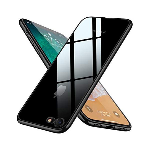 Iphone8 ケース Iphone7 ケース クリア Tpu スリム 透明 耐衝撃 薄型 シリコン Qi充電対応 メッキ