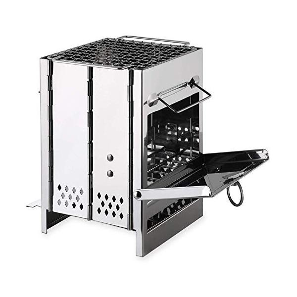 バーベキューコンロ 焚き火台 キャンプ用品 ミニ コンパクト 収納袋付き 折りたたみ ステンレス製 アウトドア Mettleprojects