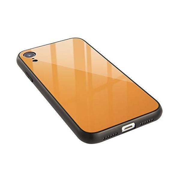 Campino Iphone Xr ケース カラー 強化ガラス バンパー 耐衝撃 新着 Qi 薄型 ストラップホー ワイヤレス充電対応 滑り止め