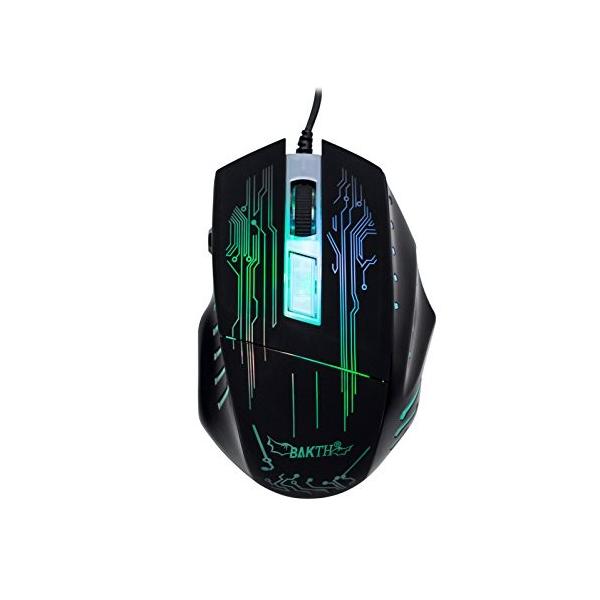 Bakth Usb接続 有線 ゲーミングマウス Ledバックライト 国内最安値に挑戦 Mouse Wired 調節可能dpi Gm009bghbs02