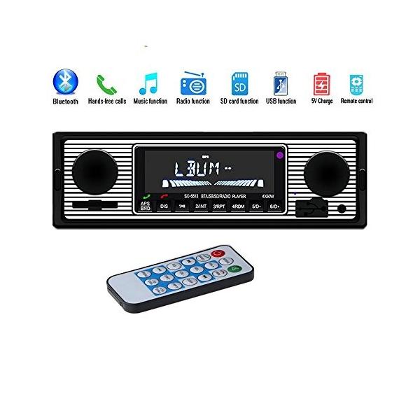 Towoto カーオーディオmp3プレーヤー Usbカード カーラジオ Bluetoothハンズフリー Din 1 セール品