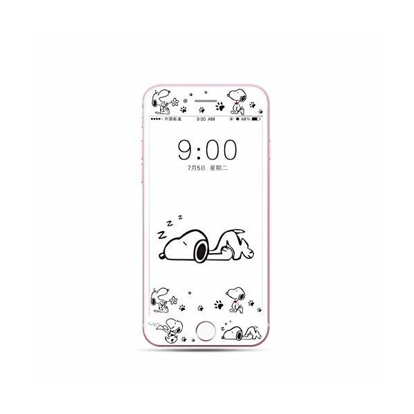 即納 出群 全国送料無料 スヌーピーiphone９h強化ガラスフィルム Iphone7 ガラスフィルム ｓｎｓ人気殺到