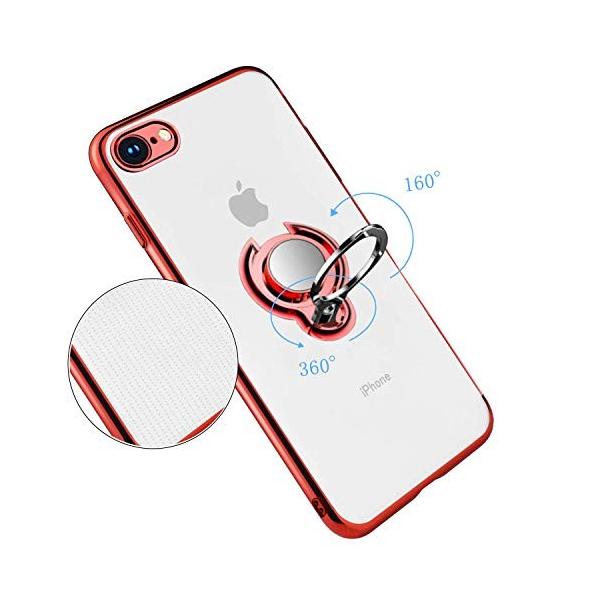 Iphone Se ケース 第2世代 Iphone8 Iphone7 品質検査済 リング付き 軽量 車載ホルダー対応 透明 クリア 耐衝撃 Tpu 薄