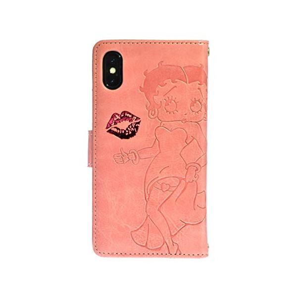Iphone Xs Iphonex Iphone8 Iphone7 Iphone6 6s ケース カバー Boop Betty ベティブープ 品質検査済 正規品 ハート型ミラー付 Iphon 手帳型