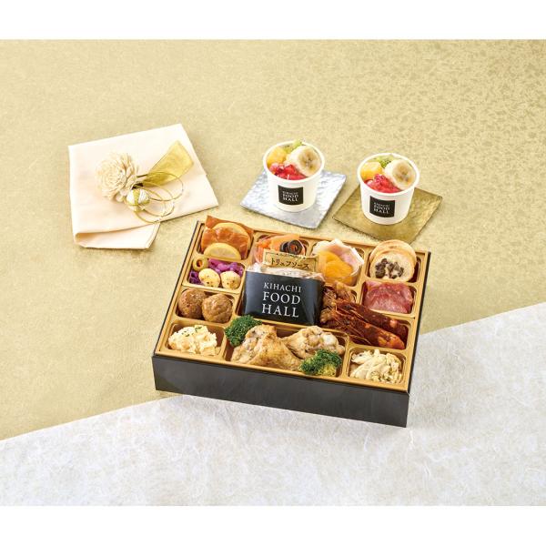 おせち 2027 東京青山「KIHACHI」監修 KIHACHI FOOD HALL オードブル＆パフェアイス W41-2C お正月 年末 年始 新年 ご褒美 お節 おいしい おすすめ 定番