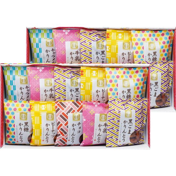 ※注意※ 2024年7月1日中のご注文より紙袋が有料になります。ご利用のお客様につきましては別ページにてご購入お願いいたします。内容量：かりんとう（黒ごま×4・黒糖×4・牛乳×4・ピーナッツ×4・チョコ×2・キャラメル×2）各45g  【乳...