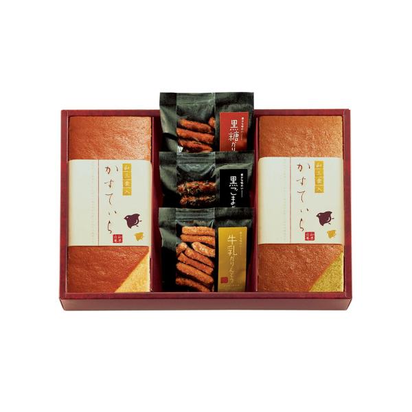 昔ながらの製法で、しっとりと焼きあげた匠こだわりの逸品です。日本に古くから伝わる最高級の砂糖、「和三盆糖」入り。昔ながらのかりんとう黒ごま昔ながらのかりんとう牛乳昔ながらのかりんとう黒糖商品内容和三盆糖入かすてぃら（プレーン・抹茶）各1本・...