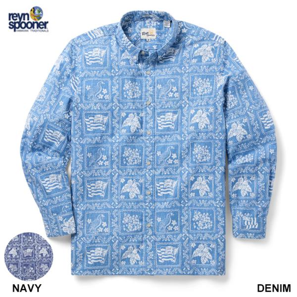 Reynspooner レインスプーナー 長袖 アロハシャツ ラハイナセーラー L/S LAHAINA SAILOR