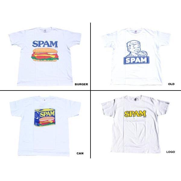 SPAM スパム 半袖Tシャツ 「SPAM Tee」 バーガー オールド CAN ロゴ 白
