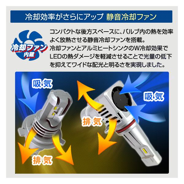 D-2150 H4 �C�[�W�[�G�N�X�`�F���W LED�o���u �w�b�h���C�g 12/24V 6500K (2��) �f���^�_�C���N�g ���i�摜2