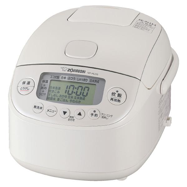 象印 炊飯器 3合炊き NP-RU05-WA ホワイト