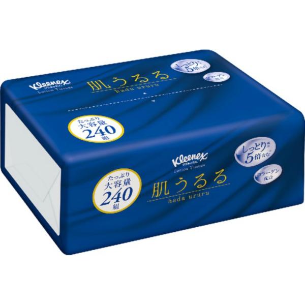 他サイト： 日本製紙クレシア 純正品 ＫＬＸティシューローション肌うるる ソフトパック ２４０組 4901750481346の商品画像