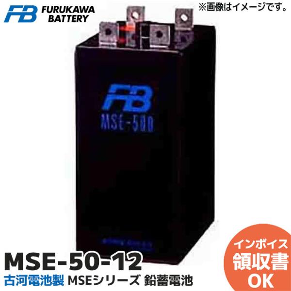 古河電池 受注品 MSE-50-12 制御弁式据置鉛蓄電池 12V50Ah（10時間率 