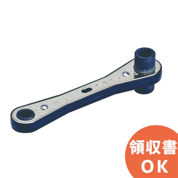 ネグロス電工 MAK108 ラチェットメガネレンチラチェット機構により素早い締付けができます。狭い場所でもねじ締め作業が簡単にできます。使用頻度の多いレンチサイズで設計してあります。持ち手中央の穴にひもを通して落下防止に役立ててください 【...