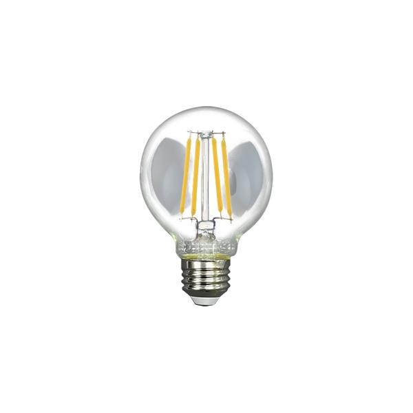 東西電気産業 LEDフィラメント電球 ボール形 G形 クリア E26口金 2700K 調光対応  TZG70E26C-6-100/27