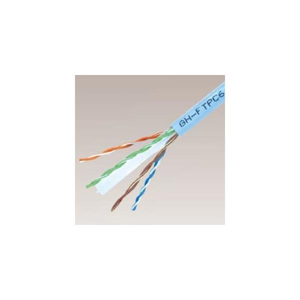 富士電線 LAN用ツイストケーブル CAT.6 300m巻 ライトブルー GH-FTPC6